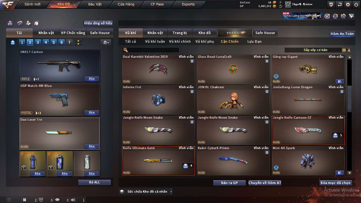 shop acc cf uy tin gia re